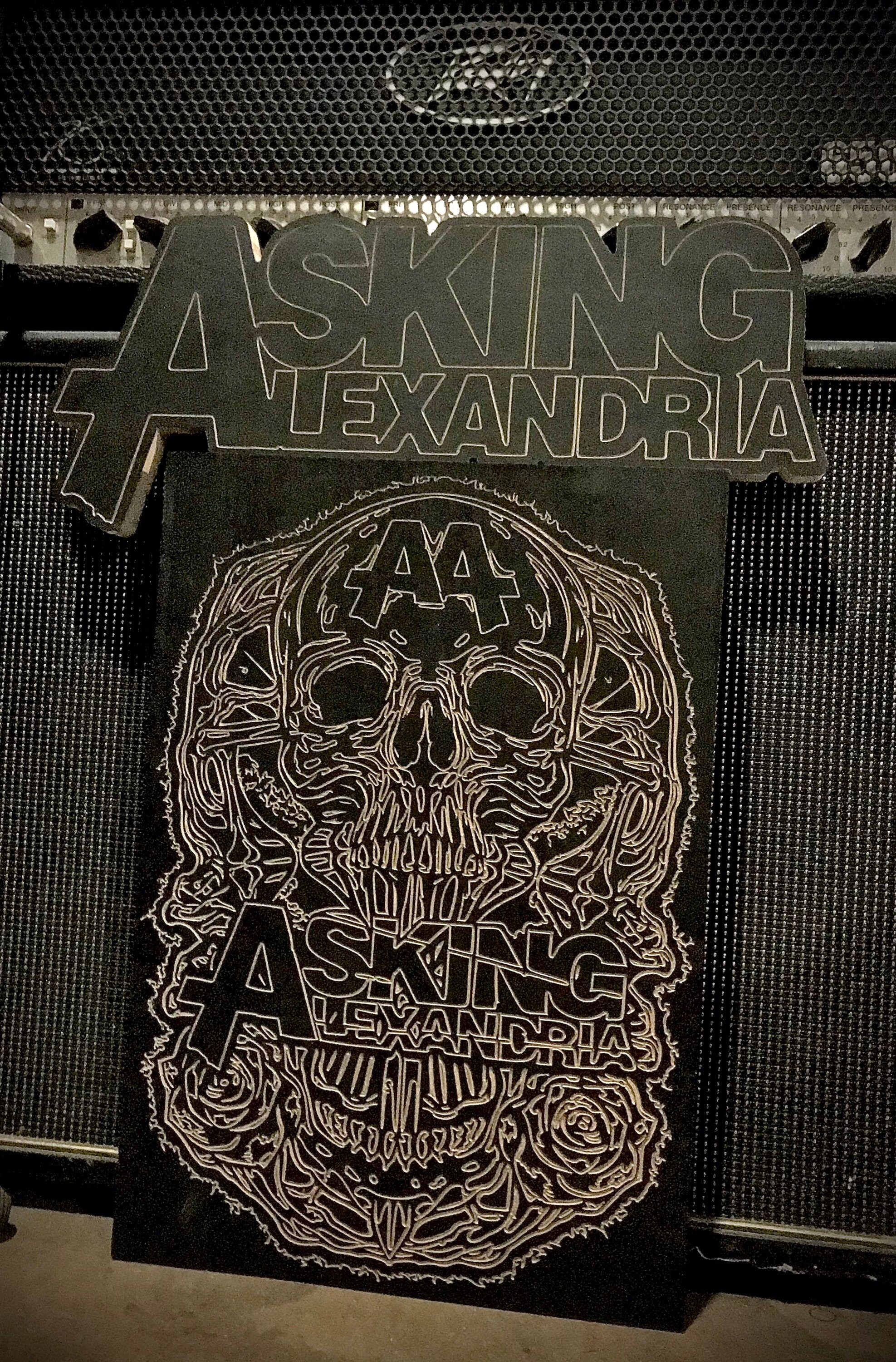 Asking Alexandria Logo Sign Carved Sign - Etsy
