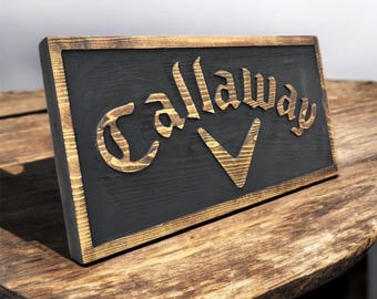 Callaway Golf Mancave Sports Sign Wood Carved Sign - Etsy