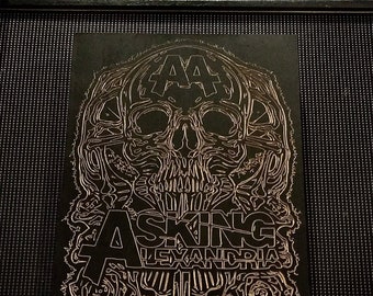 Asking Alexandria Logo Sign Carved Sign - Etsy