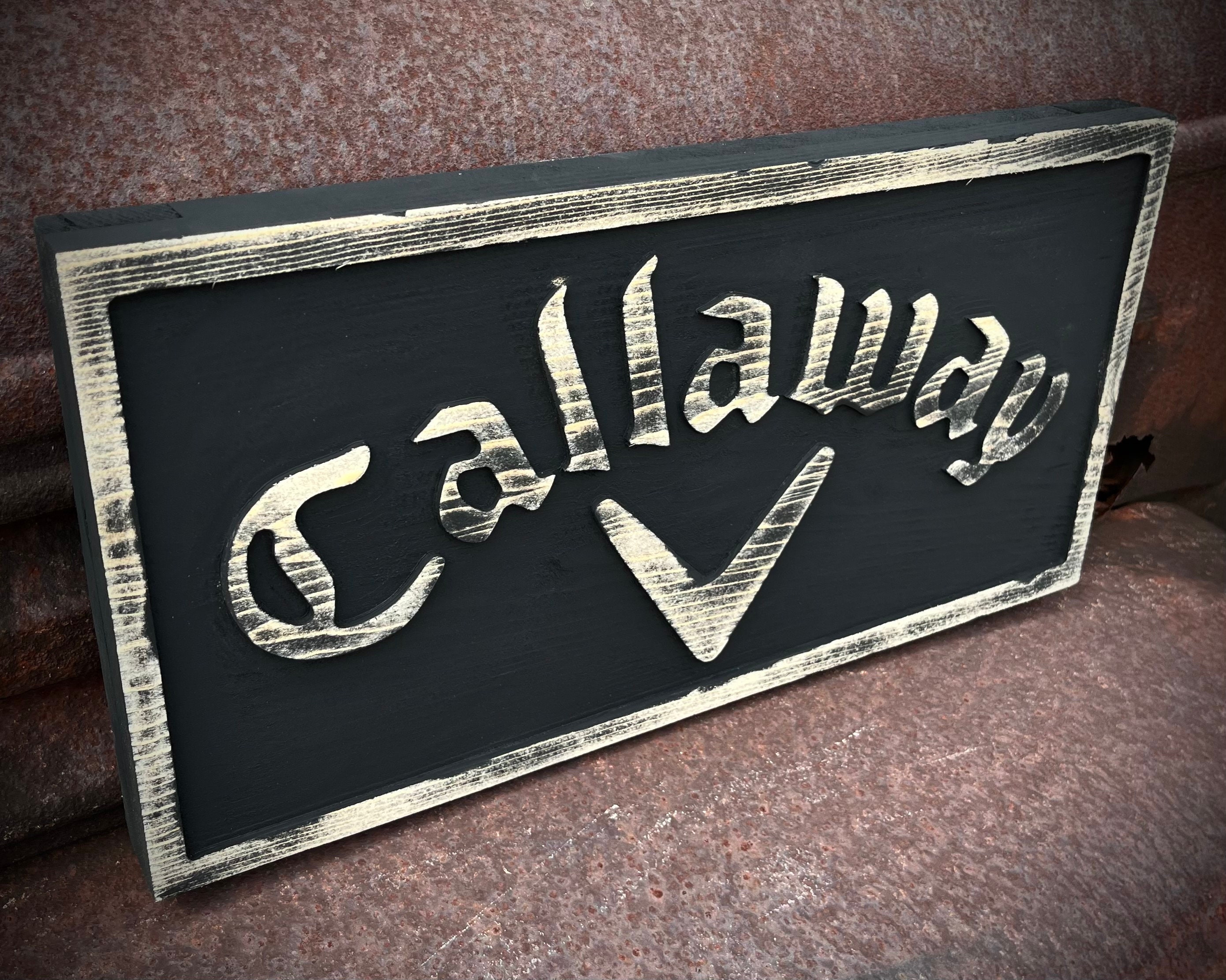 Callaway Golf Mancave Sports Sign Wood Carved Sign - Etsy