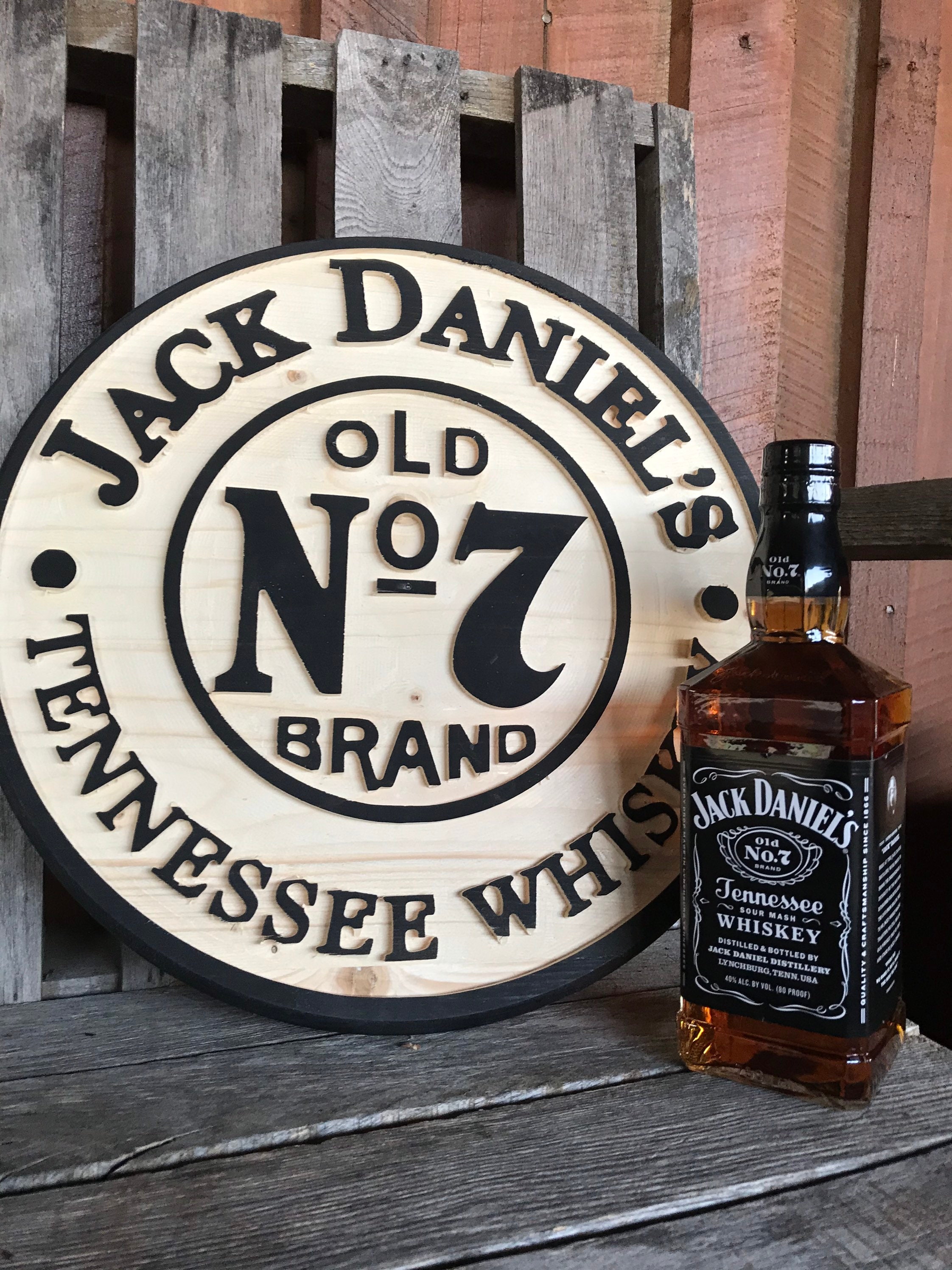 Jack Daniels wood sign Etsy