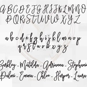 Custom CURSIVE Name Necklace - Model2 - Handwriting Personalised ...