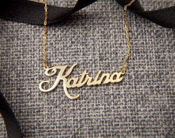Name Necklace - Model8 - Cursive Personalized Necklace - Script Name Necklace - Modern Name Necklace - Gift for Her - Wedding Gift