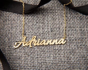 Custom SCRIPT name necklace - Model5 - Handwriting Personalised Necklace - Cursive Name Necklace - Modern Name Necklace - Gift for Her