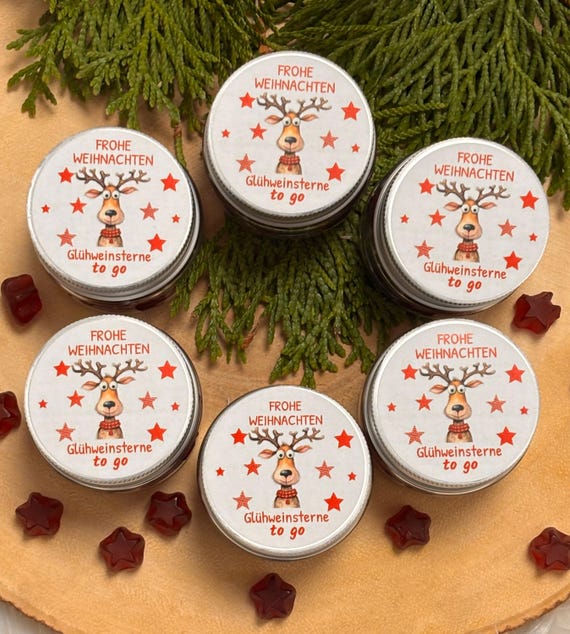 Gastgeschenke Weihnachten „Glühwein to go“ -Give away Weihnachten - süß Döschen, Weihnachtsgeschenk für Mitarbeiter, Kollegen, Kunden