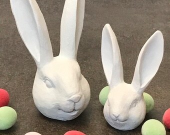 Spring decoration / Easter decoration / rabbit head white / 2 sizes