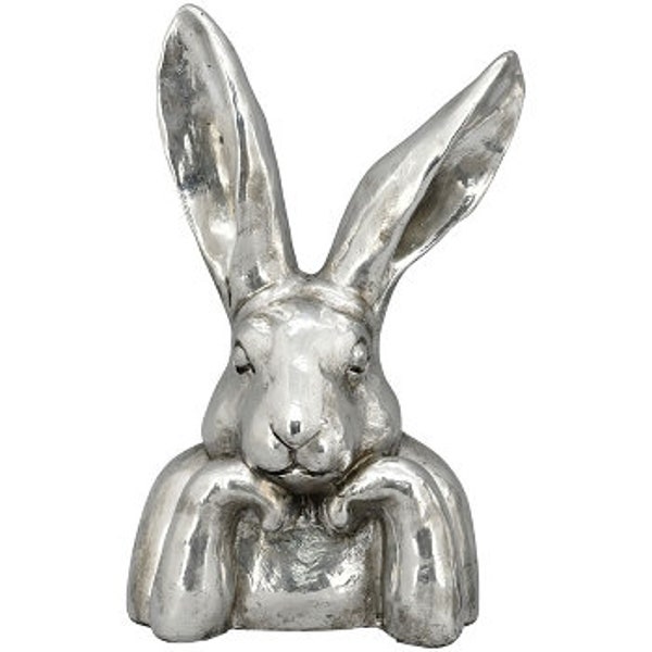 Spring decoration / Easter decoration / rabbit head silver