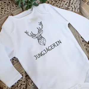 Personalized baby bodysuit/gift for birth/name/personalizable/jungjägerin