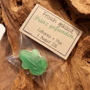 10 Gastgeschenke Frosch geküsst *Komplett befüllt* Deko und Gastgeschenk in Eins - Platzkarte- Give Away- süß