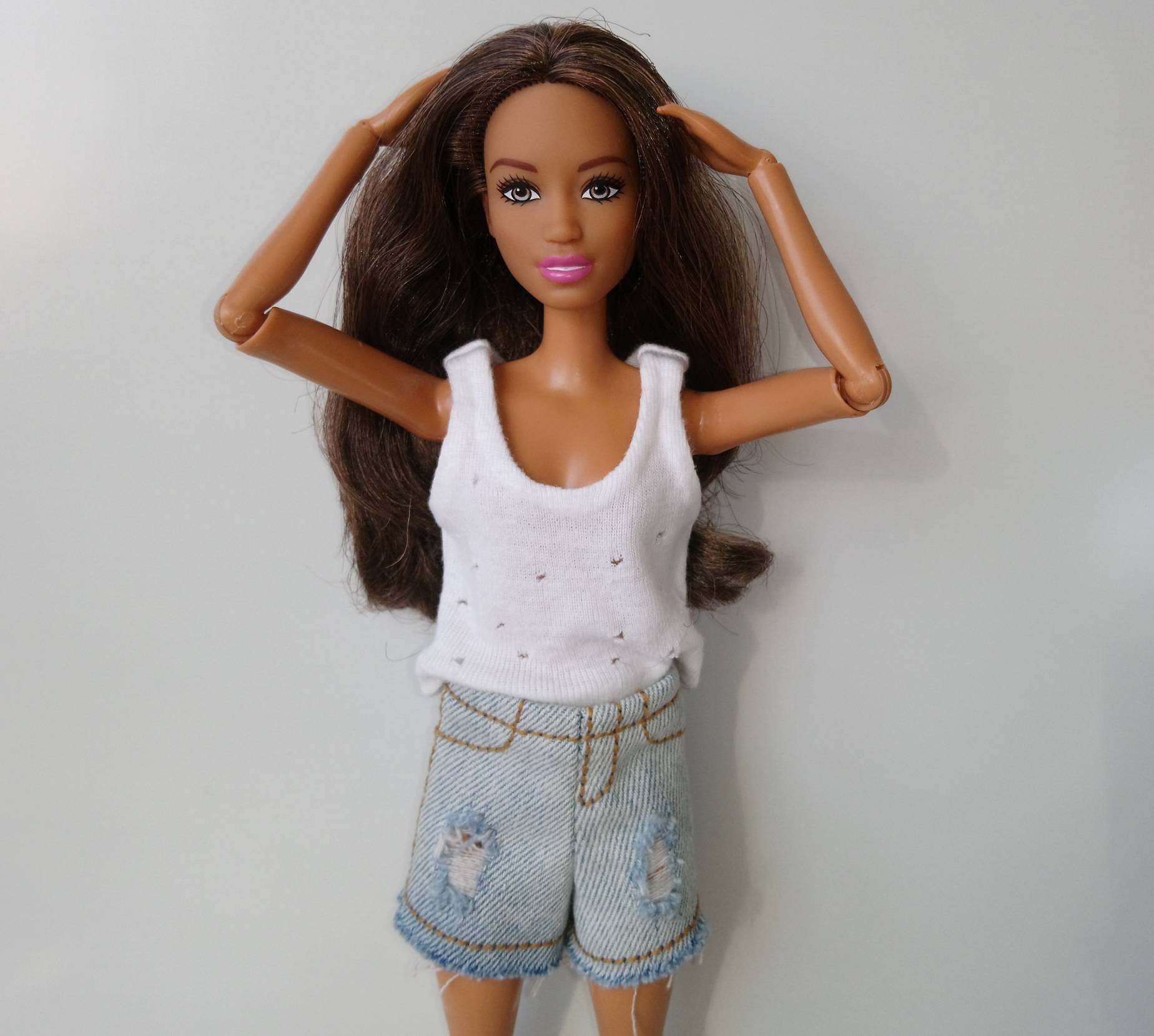 Clothing in Grunge style fits Ooak Barbie doll Tank top and | Etsy