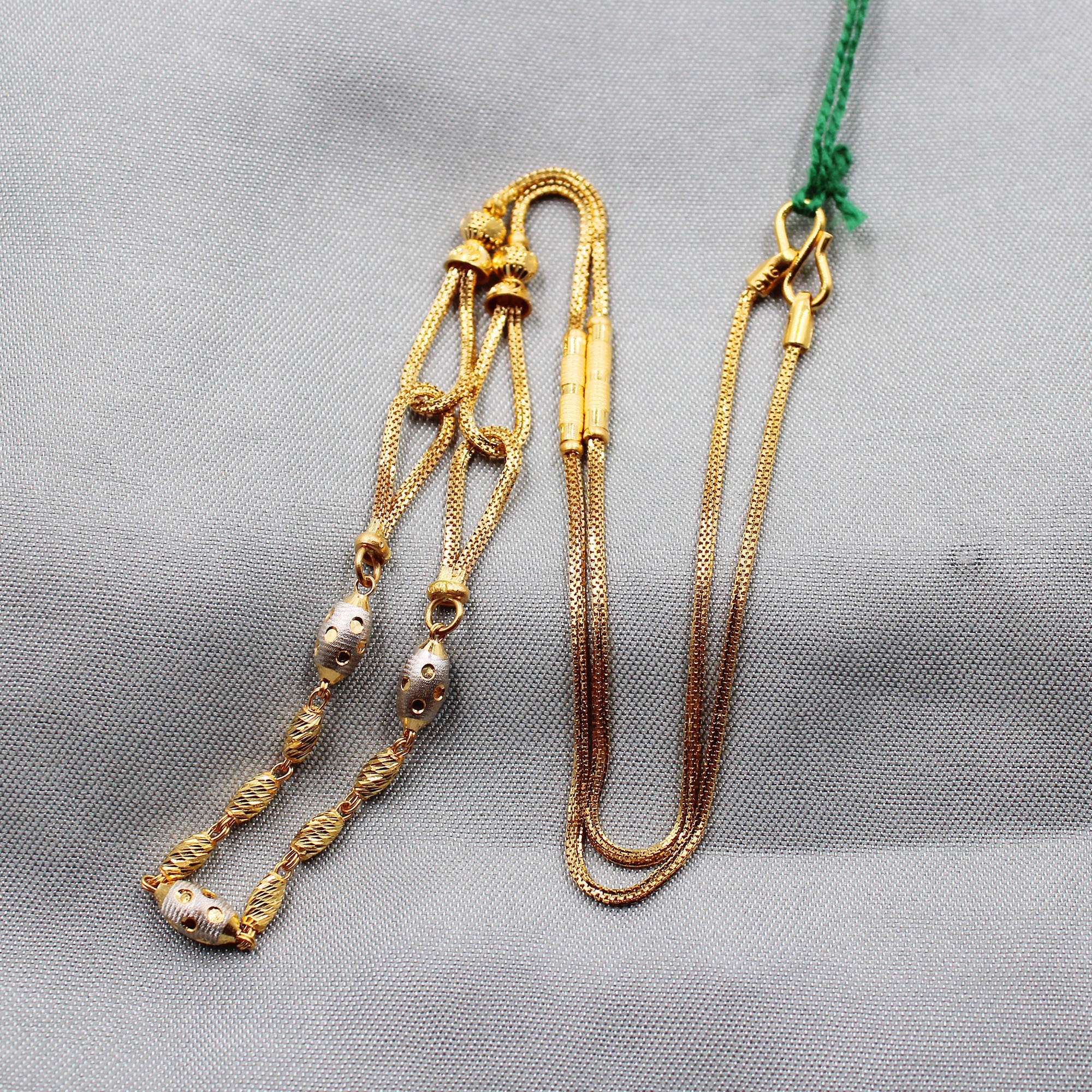 Pure 22k Yellow Gold Chain Necklace for Men Women Anniversary
