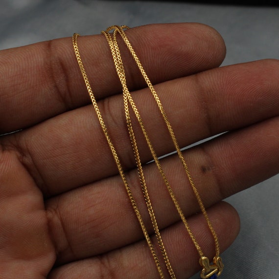 Gold chain shop necklace 22k