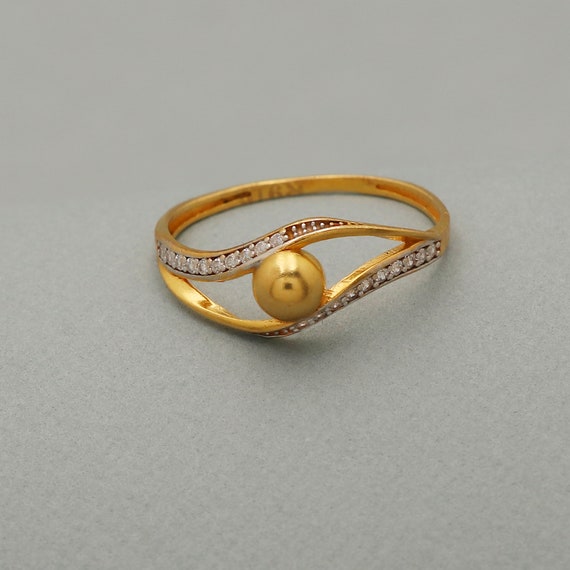 22k / 916 Gold Abacus Ring (Side Smooth Finish) – Best Gold Shop