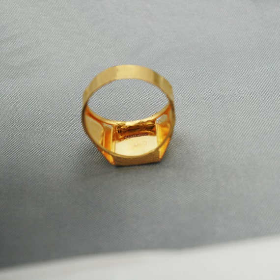 Light Weight 22k Gold Handmade Carved Ring for Gift K1989 Etsy
