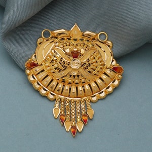 18k 18kt 22k 22kt Gold Pendant Necklace Indian Jewelry, K3845