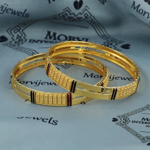 Pure 22k 18K Gold Bracelet Bangle Handmade Women Jewelry