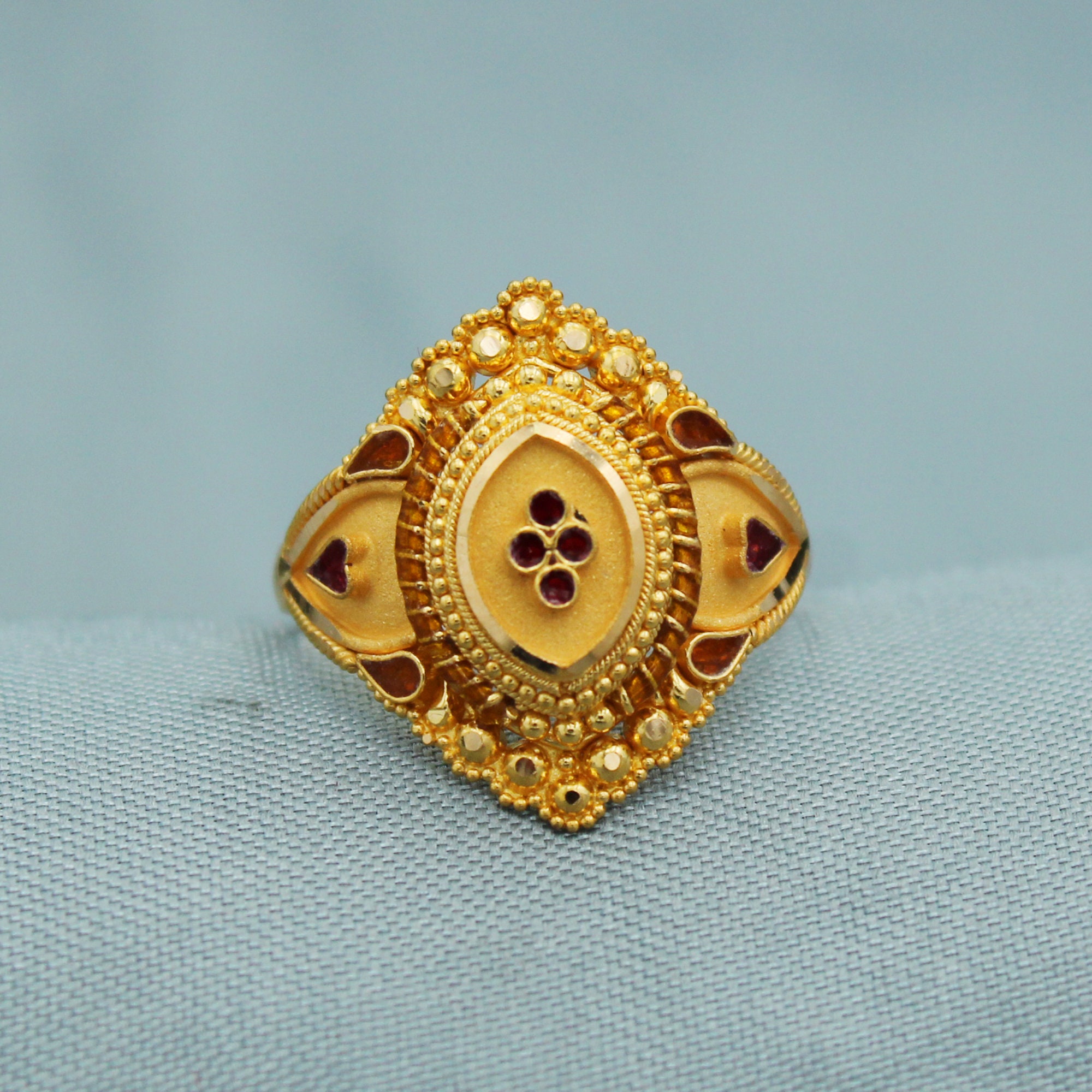 22kt Gold Ring Indian Handmade Antique Vintage Design , 22k Yellow Gold Ring,traditional  Rajasthani , Pure Gold Handmade Wedding Ring - Etsy