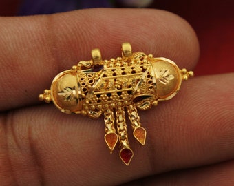 純粋な22Kゴールドペンダントジュエリー、伝統的なインドの