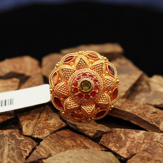 Beautiful Rajasthani Hand Work Ring Traditional Jewelry Handmade Ring For  Gift | eBay