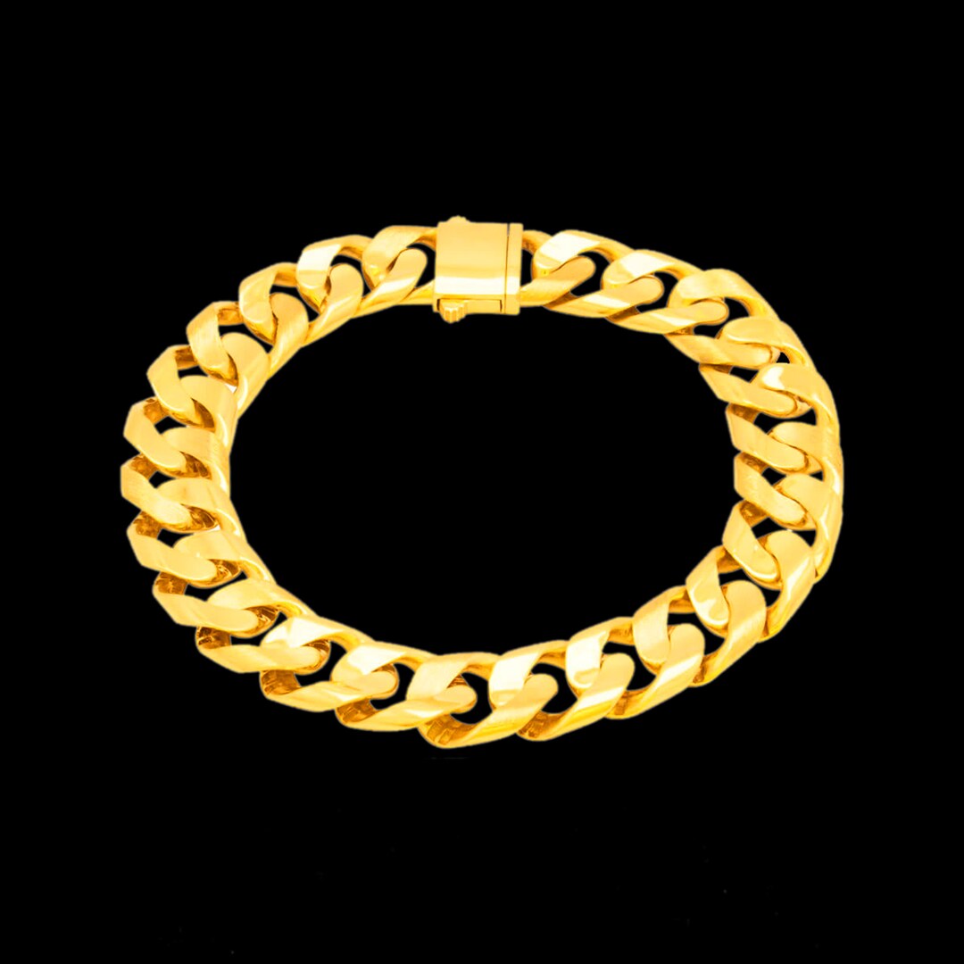 Handmade 22k Gold Bracelet for Men Indian Jewelry for Gift Etsy