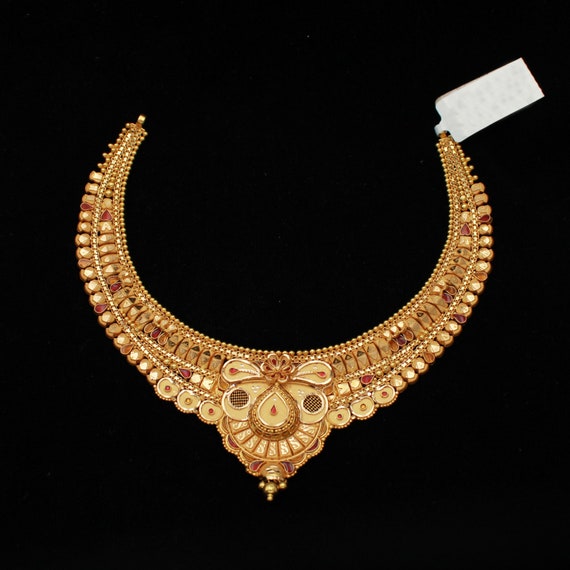 Latest Wedding Gold Necklace || Bridal Gold Necklace Designs With Weight &  Price - YouTube