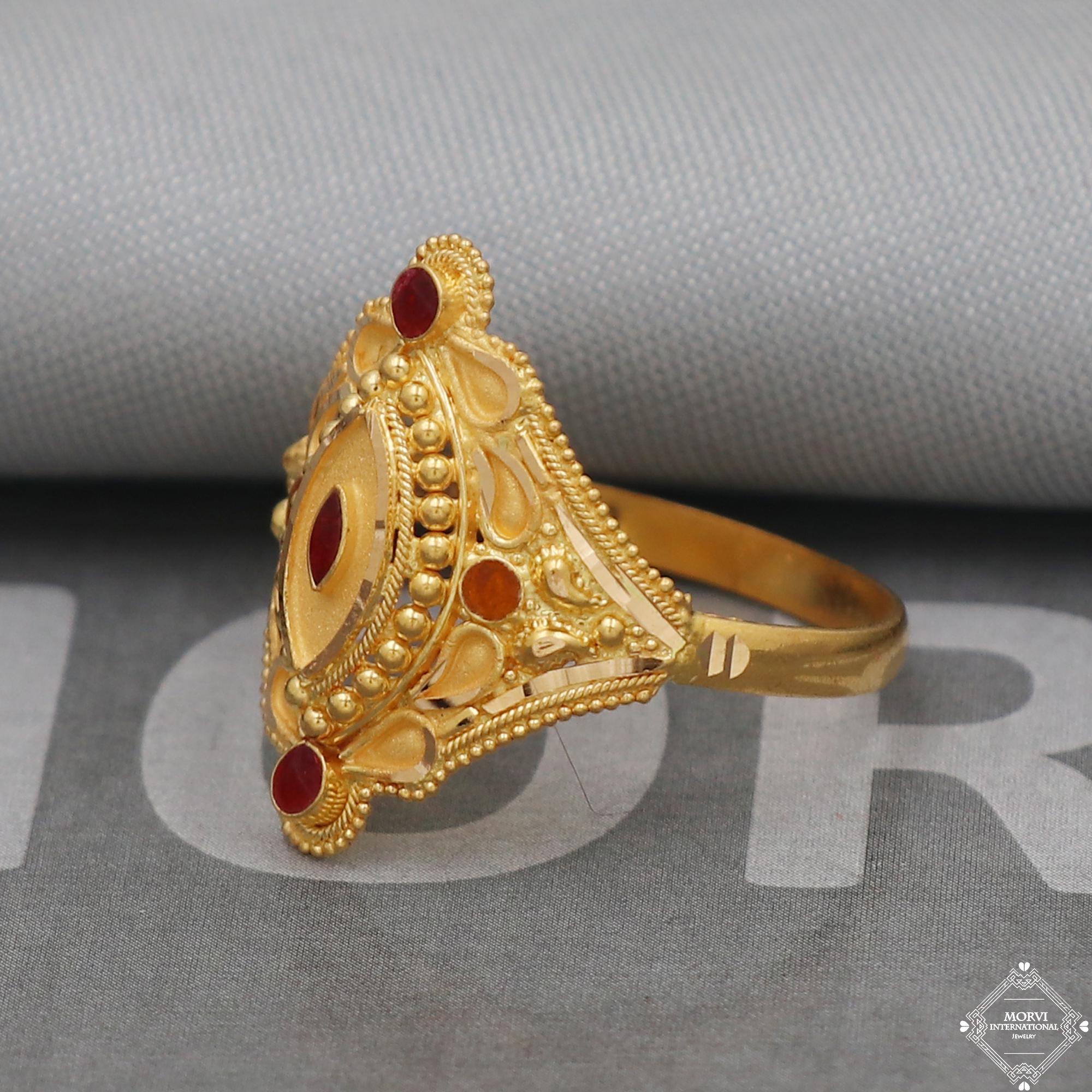 稀少 リンダリージョンソン 22k ガーネットリング 22k 22kt Yellow Gold Ring All Size, K5039 - Etsy