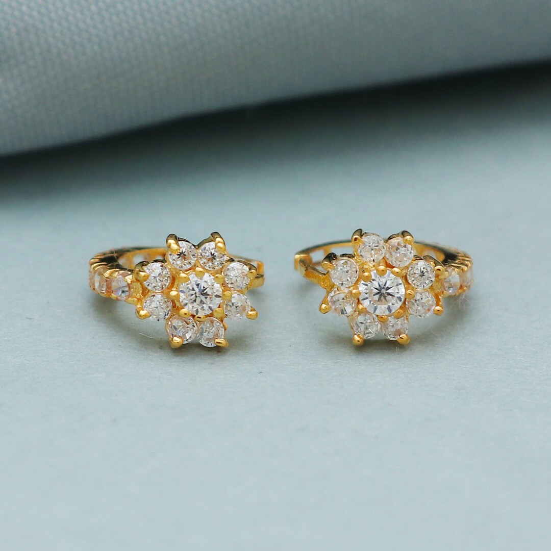 Very Small Pure 20k Yellow Gold Hoop Bali Cartilage Earrings , Handmade Gold Earrings for Women, Mother Day Gift, Indian Gold Earrings - Etsy UK