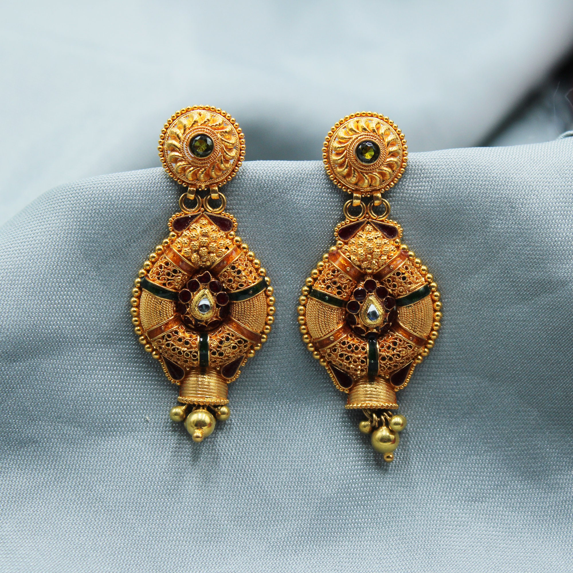 Flipkart.com - Buy FashionCraft Bollyood inspired gold Plated Designer  Earring Jhumki Alloy Stud Earring Online at Best Prices in India