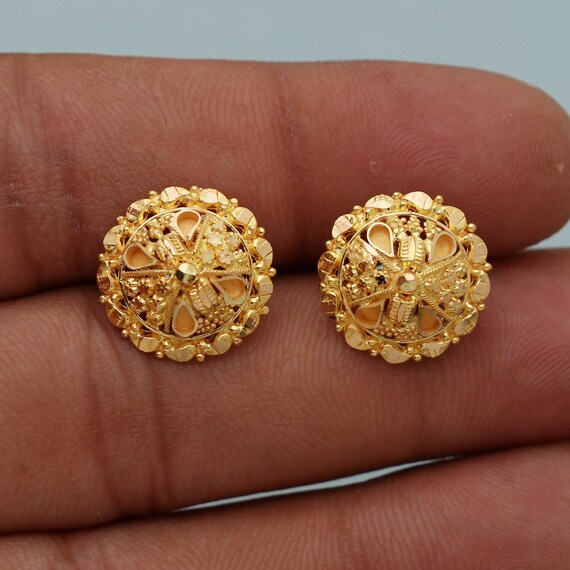 gold earrings tops for women