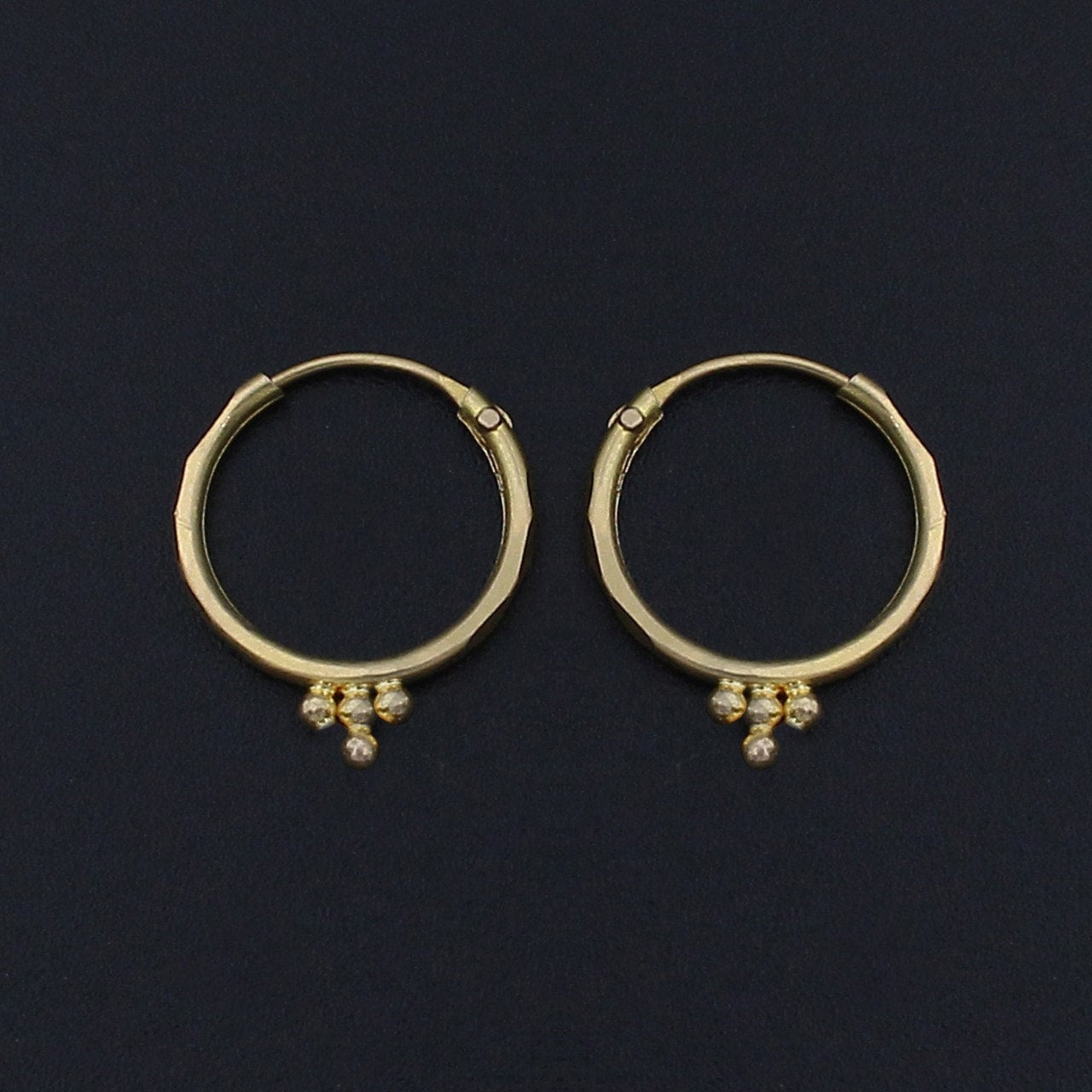 PRIVIU Studio's Gold Plated Small Bali Hoop Earrings, unfadingelegance |  Priviu