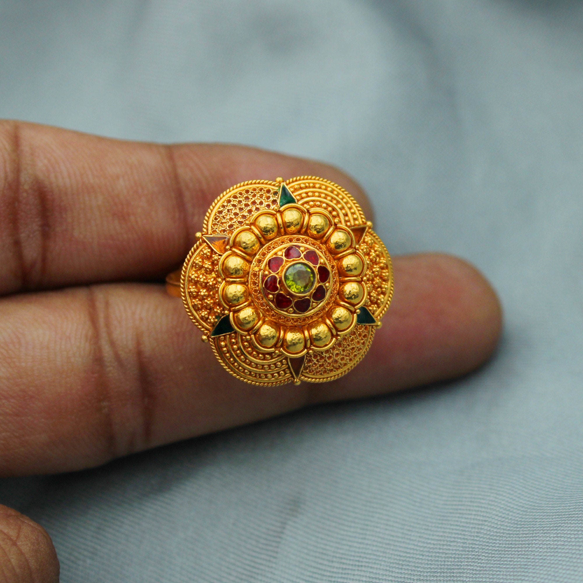 Gold Jodha Akbar Ring Design Stutas For Weting Price - YouTube