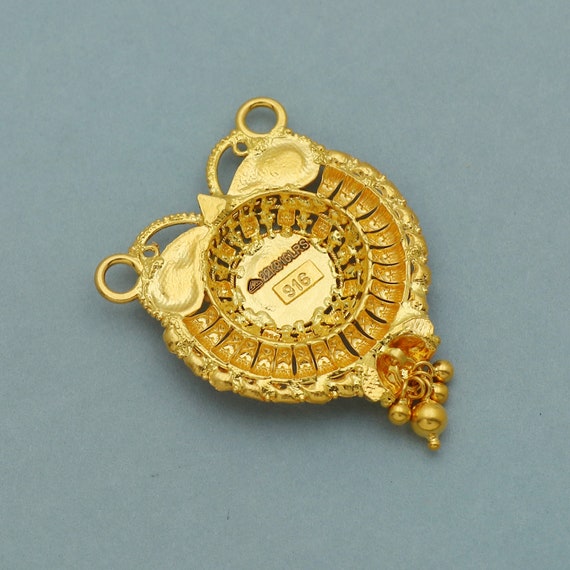 22k Gold Pendant Handmade Jewelry, - Etsy