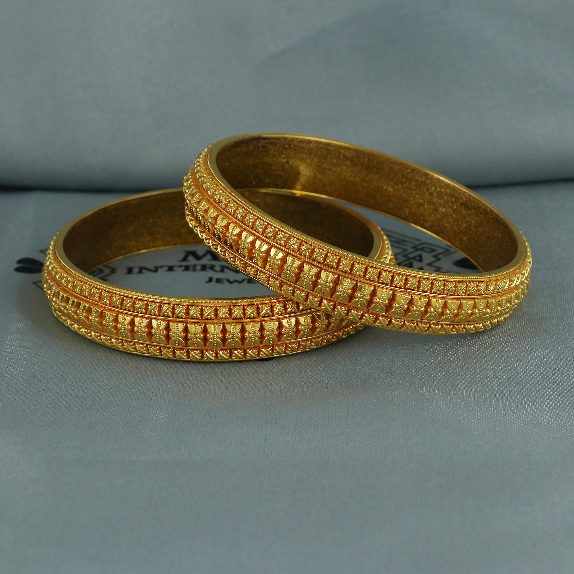 v*i様 visvim I.C.T. 22 VINTAGE BANGLE Ind Indian Antique Style Handmade 22 Karat Yellow Gold Fabulous