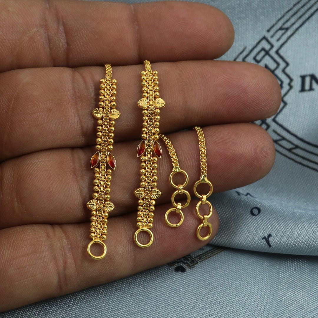 Gold Jewellery Gold Ear Matilu Gram Gold Matilu Designs Ear Chain