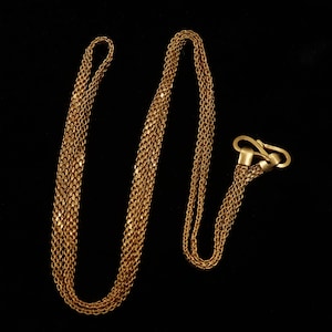 22kt 22k Solid Yellow Gold Chain Necklace unique For men women Anniversary Wedding Gift , 18.5 inches 2.3 mm