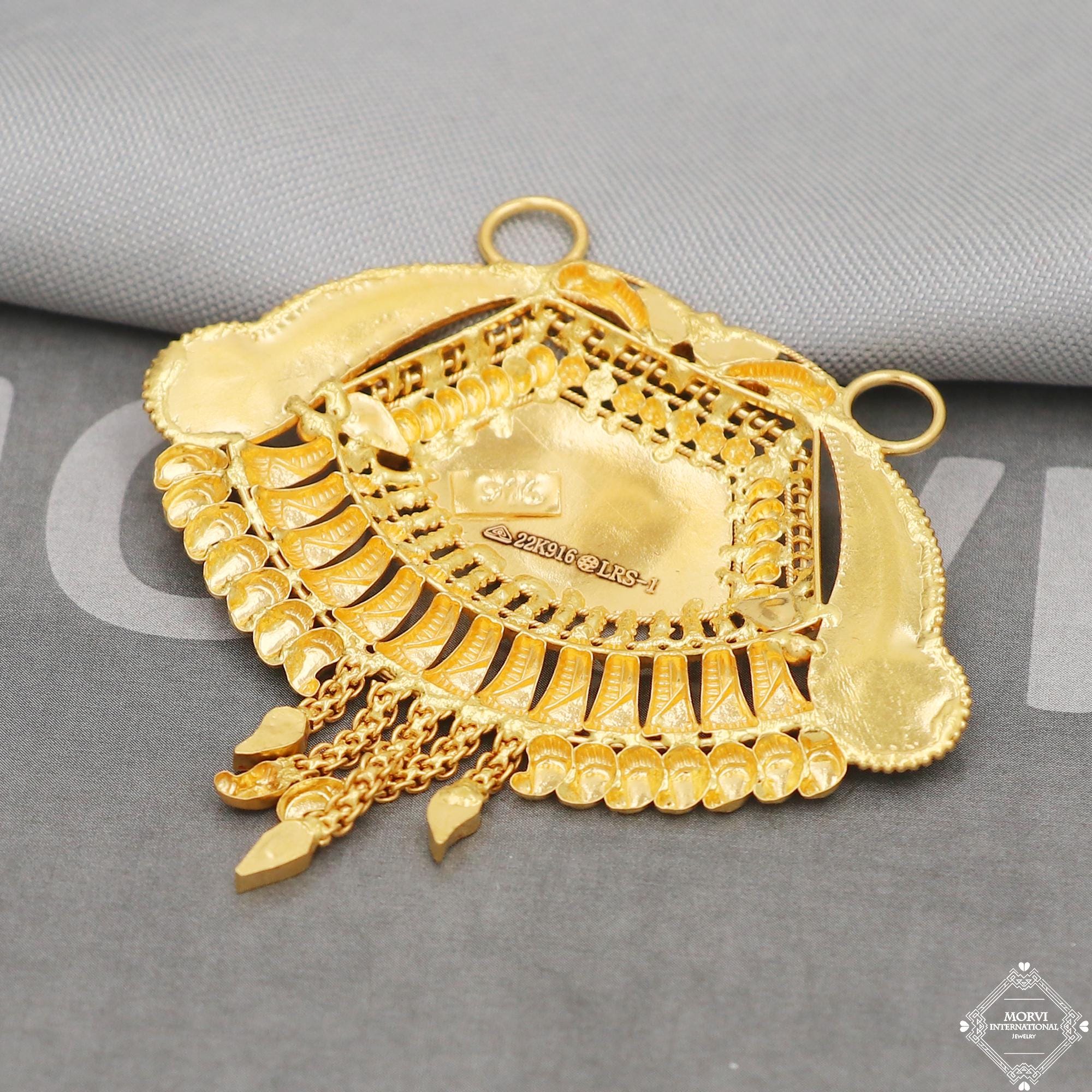 ネックレス・ペンダント MONIES SS22 PENDANT KAMAGONG GOLDFOIL (8112KG BLACK GOLD) Lee Island Fashion 18K Gold Plated Lion King Pendant