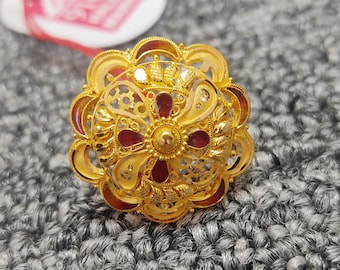 Ring Designs Jodha Anguthi Sone Ki 22k Solid Gold Ring Jewelry