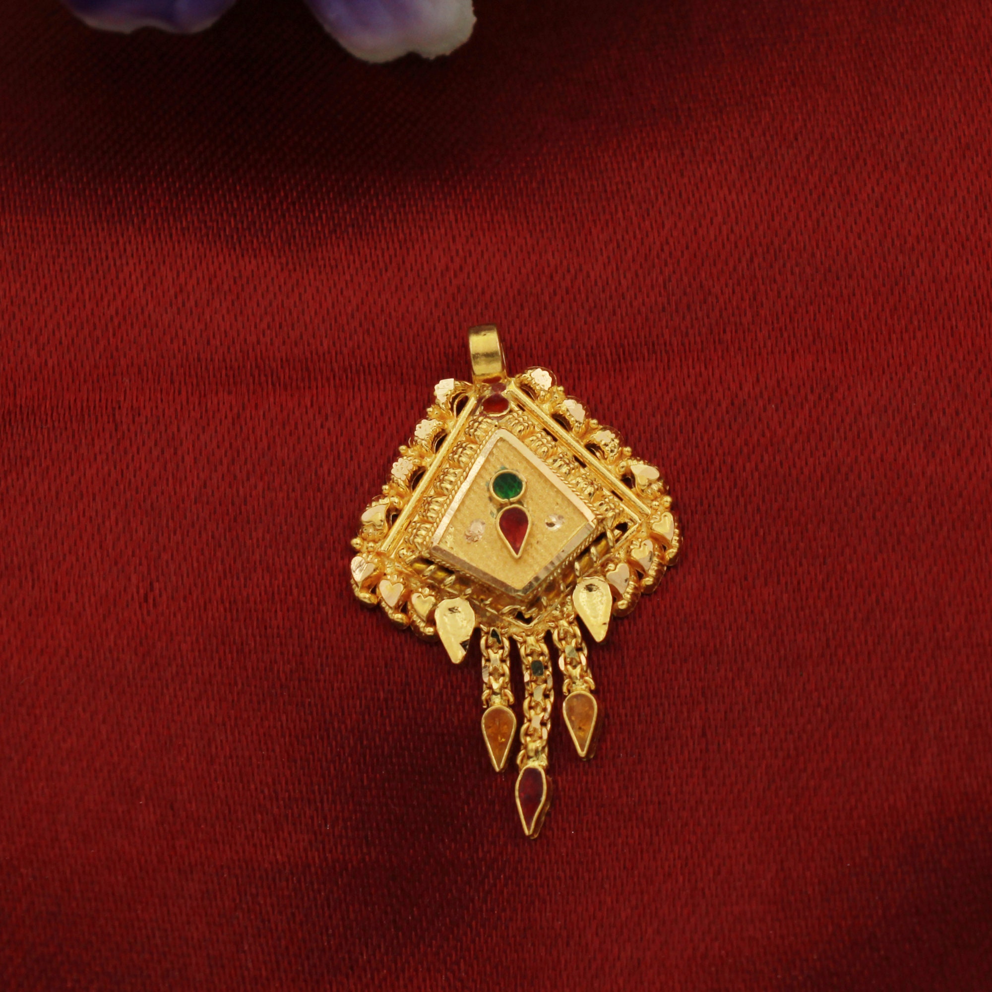 Marwar Design 22k Gold Pendant Jewelry 