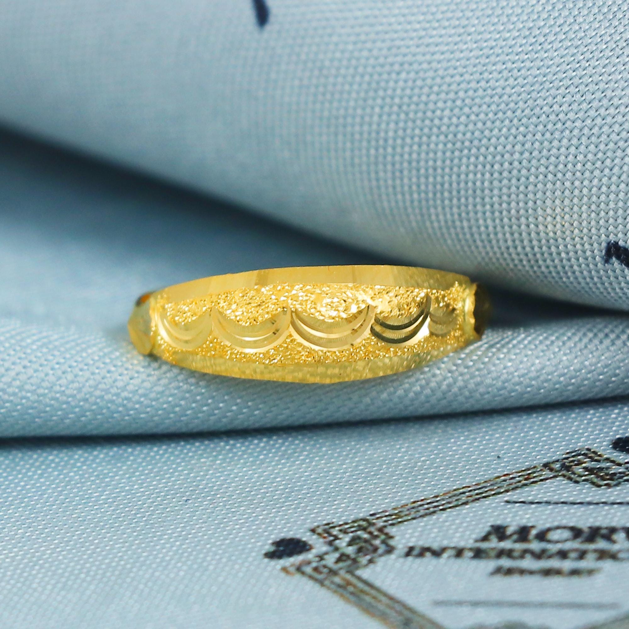 22Kゴールドリング 繊細なインディアンジュエリー 限定正規品 BIS刻印