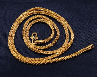 22k Gold Chain - Etsy
