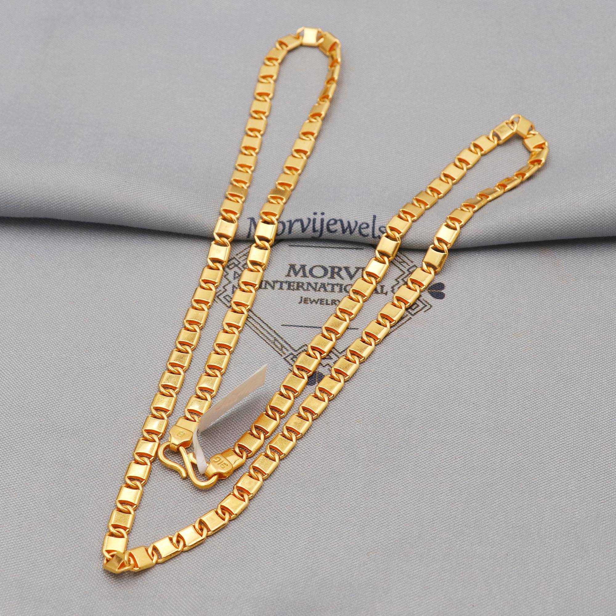 Beautiful 22k Yellow Gold Chain Necklace Gift , All Sizes, 22k Karat ...