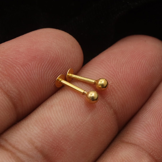 Pure 18k gold earrings outlet