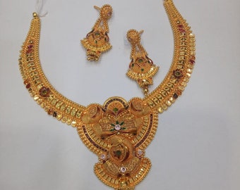 New gold shop jewellery set