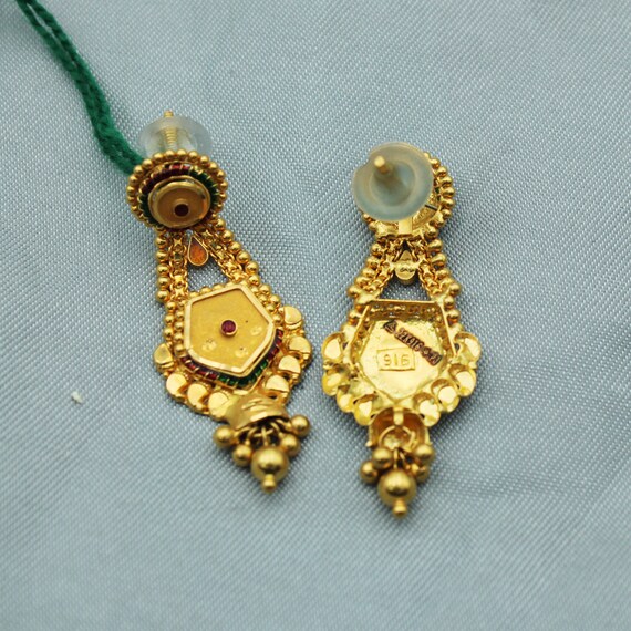 Vintage 22k Gold Earrings Jewelry Etsy Canada