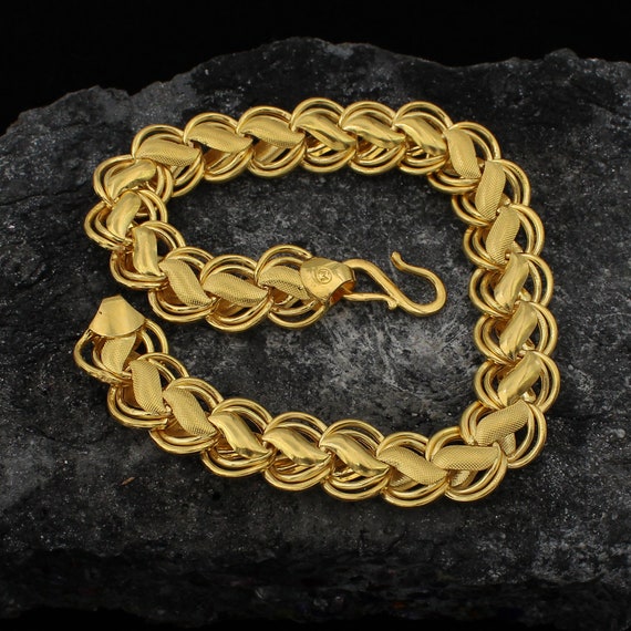 Buy 1 Gram Gold Men Ruthratcham Bracelet Design Buy Online