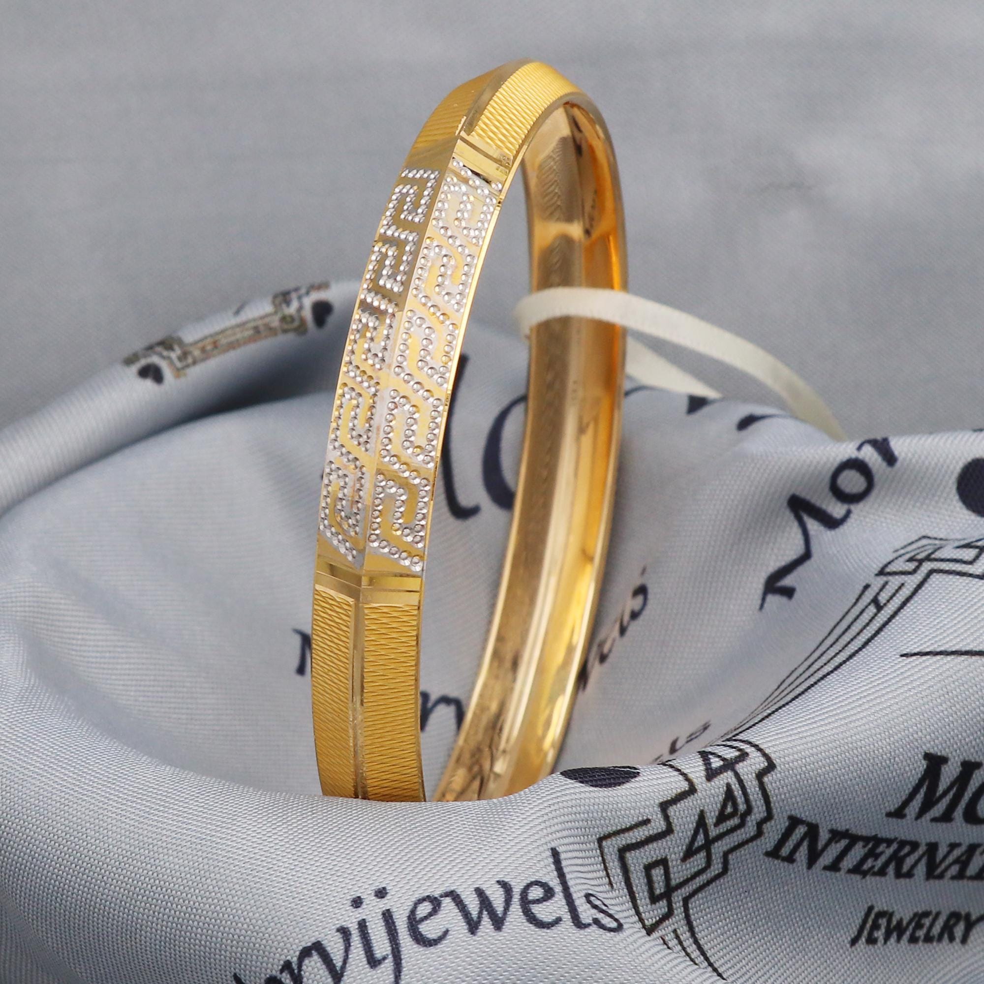 Men 22k Gold Kada Bangle, Sikh Punjabi Indian Style, Party Wear Wedding  Anniversary Gift, K5435 - Etsy