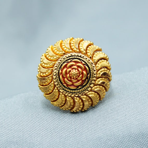 Adjustable Polki Rose Gold Ring/ Indian Finger Ring/ Indian Ring/ Indian  Jewelry/ Statement Ring / Antique Indian Gold Plated Finger Ring - Etsy