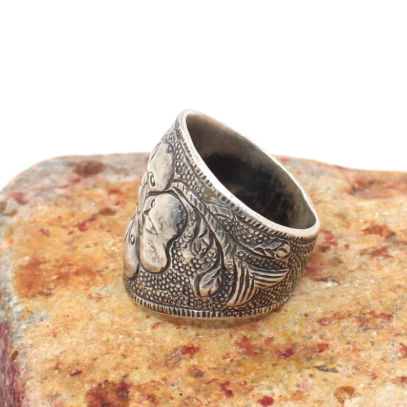 Gypsy Nomad Jewellery 925 Sterling Silver Tribal Jewelry 9.75 Us Size Ring MI-1253