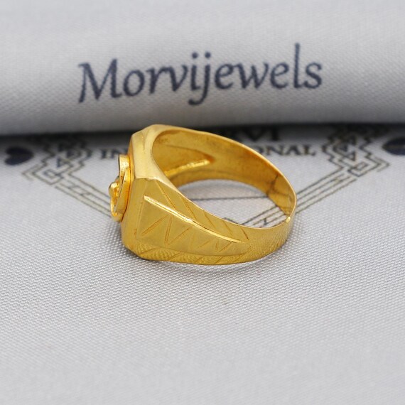22k Gold Gold Ring, Vintage Antique Solid Gold 22k Ring, Indian