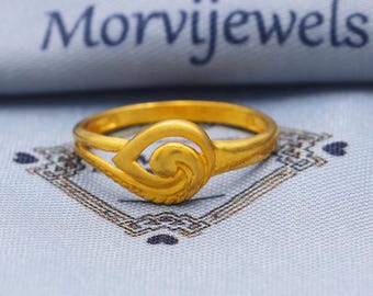 Dainty 22k Gold Ring Size and All Size, 22k Gold Ring